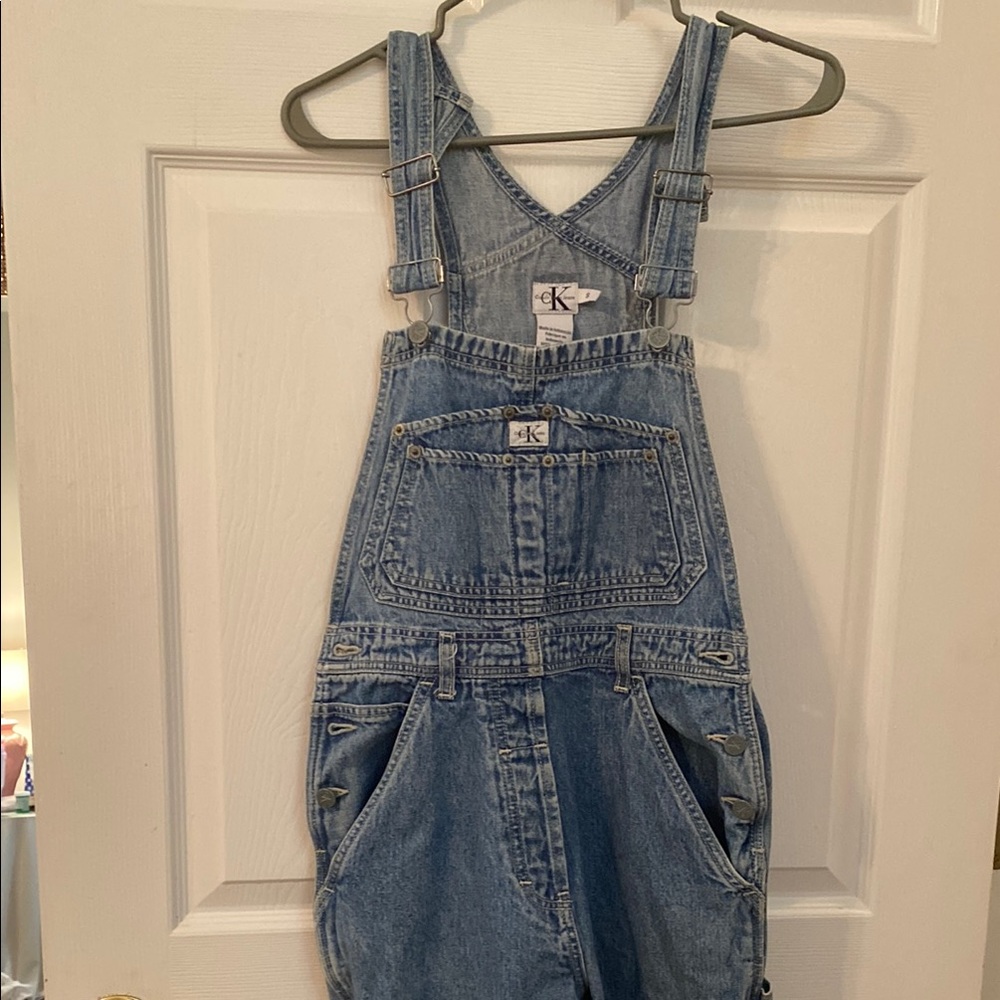 Vintage Calvin Klein Kids Blue Denim Overalls